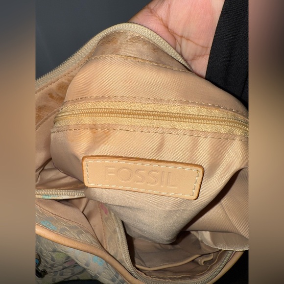 Vintage RARE Fossil Signature Flower Power Hobo Bag - Picture 12 of 13